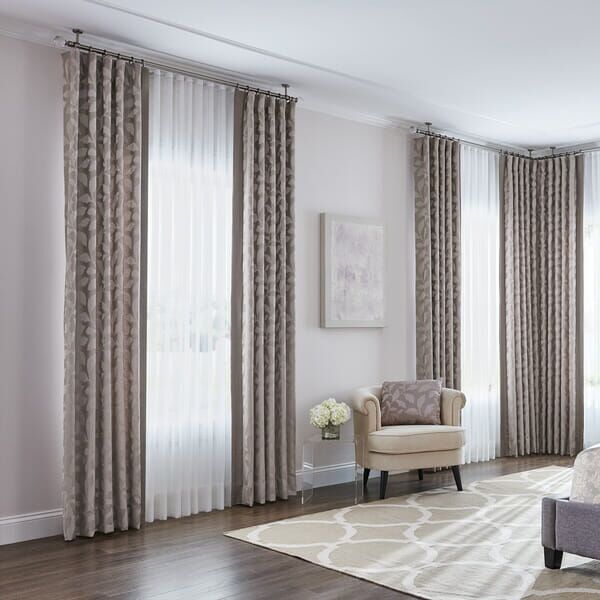 How to layer two sets of curtains