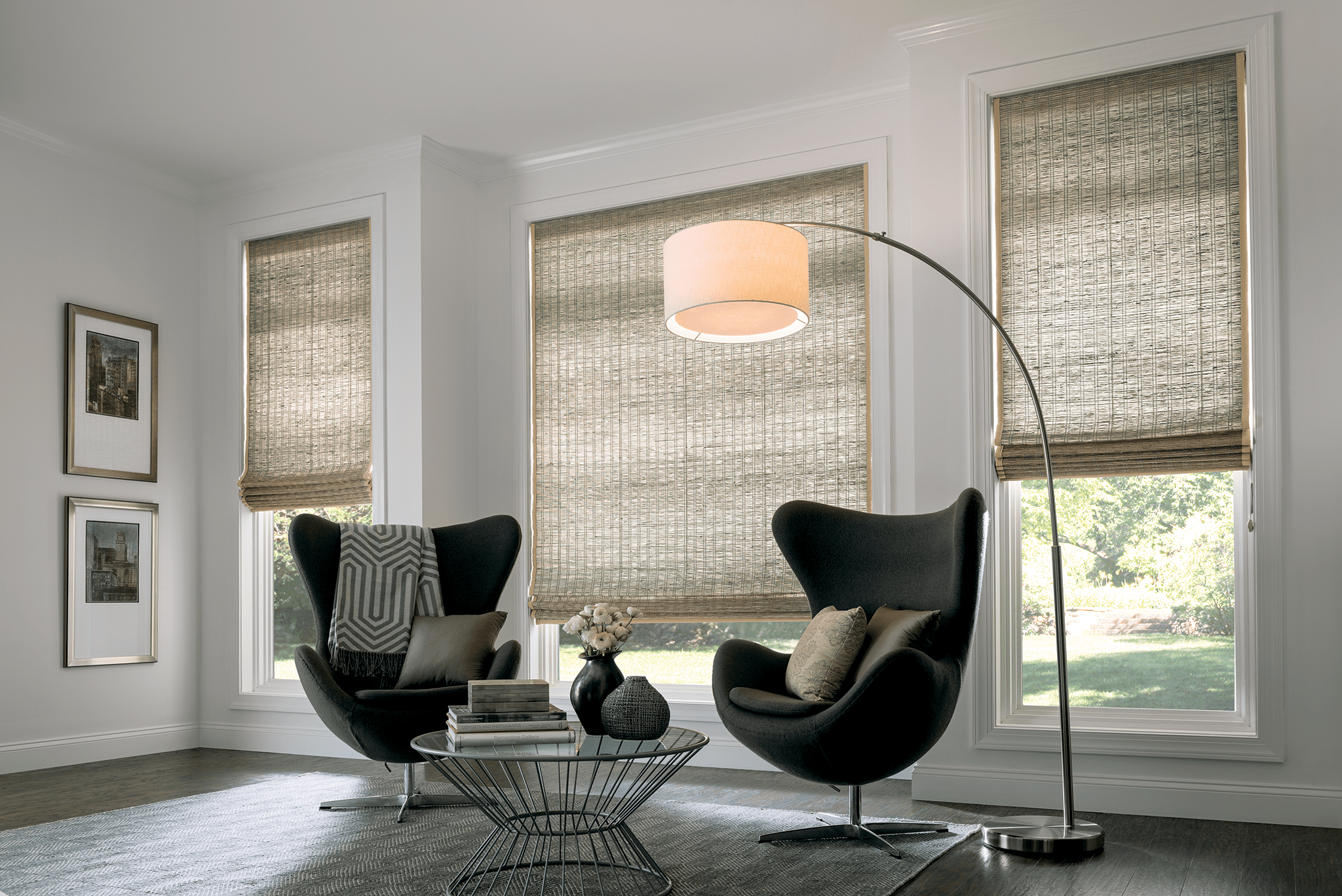 picture of woven wood shades
